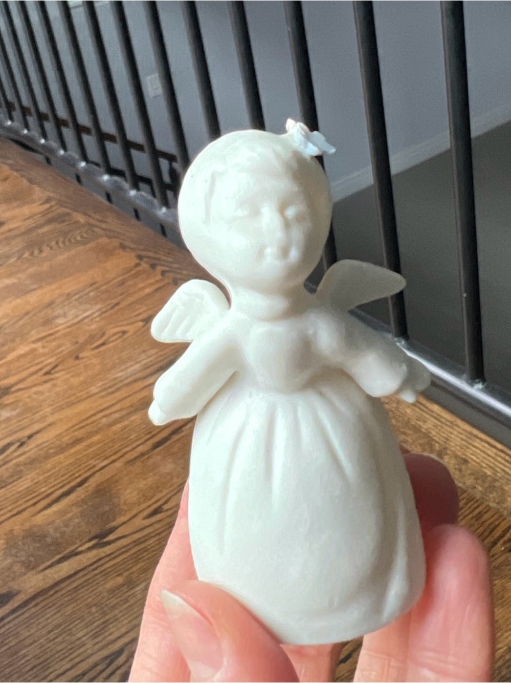 Vintage Bone China White Angel Figurine Ceramic Porcelain